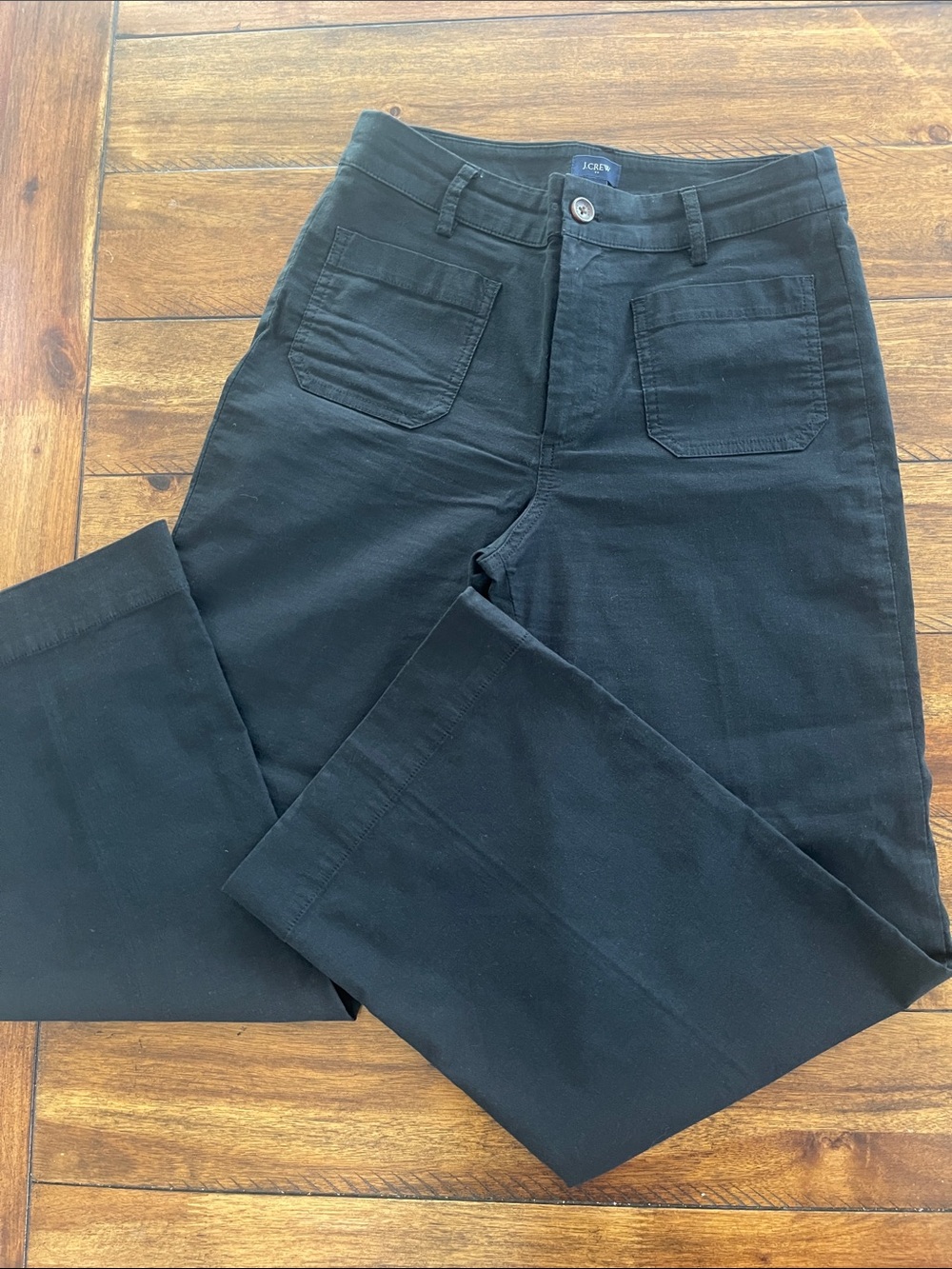 J. Crew Factory Black Wide-Leg Pants